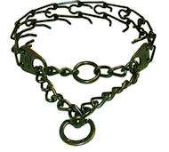 Dog pinch collar made in Germany-Steel -Antique Copper plated Dog pinch collar made in Germany-Steel -Antique Copper plated