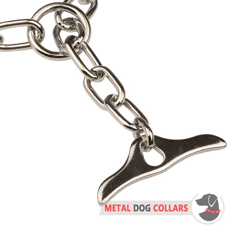 Fur Saver Dog Collar with Toggle Choke Chain Training Collar [HS6