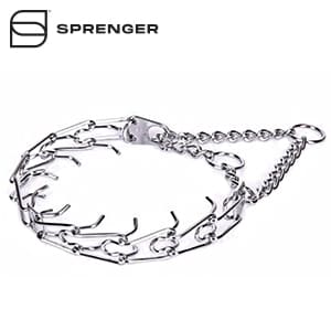 Herm Sprenger Easy On Chrome Plated Prong Collar 3.25mm Large 22 inch Neck 