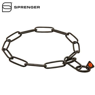 Herm Sprenger Black Stainless Steel Chain Collar - 4.0 mm