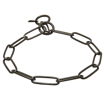 Herm Sprenger Black Stainless Steel Chain Collar - 4.0mm