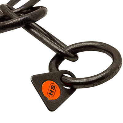 Herm Sprenger Black Stainless Steel Chain Collar - 4.0mm