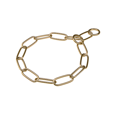 Brass Long Link Chain Collar - 4.0mm