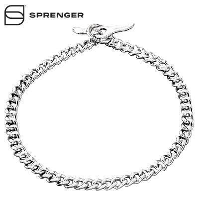 Chrome Plated Short Link Chain Collar with Flat Chain and Toggle - 3.0 mm