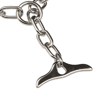 Chrome Plated Medium Sized Link Chain Collar with Toggle - 3.4mm