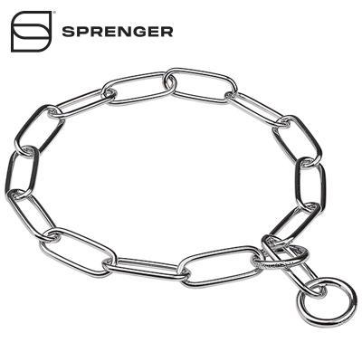 Chrome Plated Long Link Chain Collar - 4.0 mm