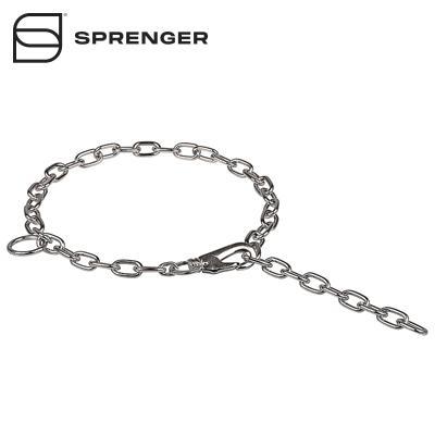 Chrome Plated Medium Sized Link Chain Collar with Snap Hook - 3.0 mm