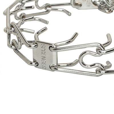 Chrome Plated Prong Collar with Swivel and Quick Release Snap Hook (2.25mm x 16 in) Herm Sprenger