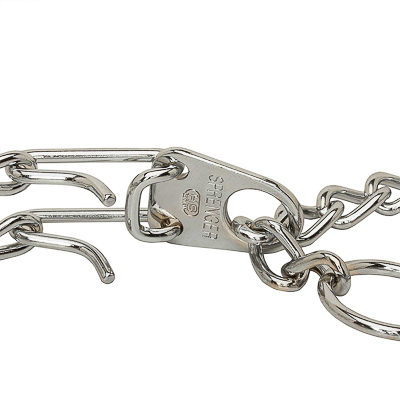 Chrome Plated Prong Collar with Swivel and Quick Release Snap Hook (3.2 mm x 23 in) Herm Sprenger