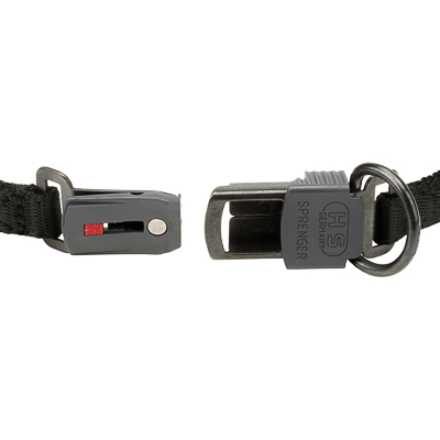 Curogan Pinch Prong Collar with Center-Plate and  Click Lock Buckle (2.25mm x 16 inches)