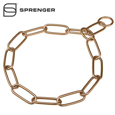 Curogan Long Link Chain Collar with Fur Saving Chain - 4.0 mm