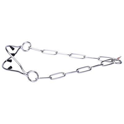 Stainless Steel Dog Show Collar with Plastic Capped Prongs - 3.0mm