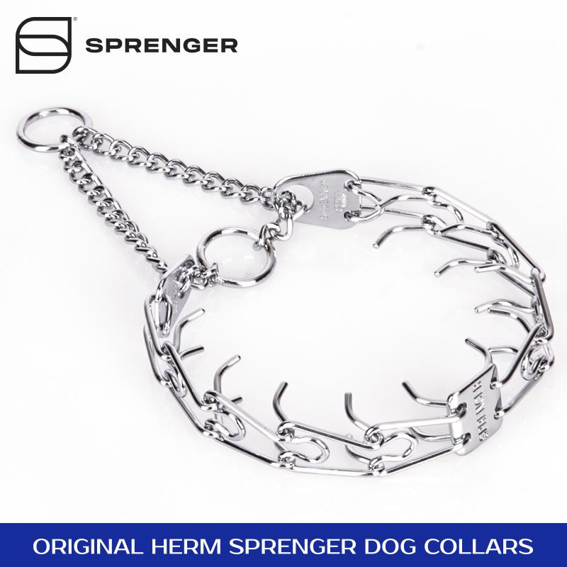 Herm Sprenger Chrome Plated Steel Pinch Prong Collar (3 mm x 22 inches)