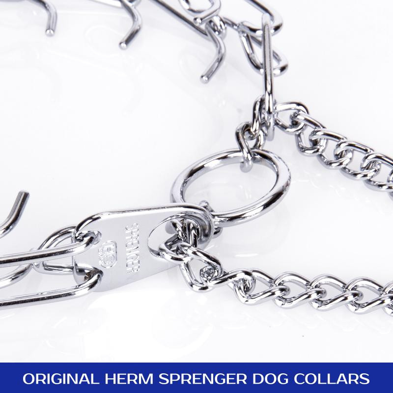 Herm Sprenger Chrome Plated Steel Pinch Prong Collar (3 mm x 22 inches)