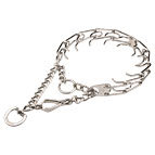 Dog Prong/Pinch collar with swivel &small quick release snap hook Dog Prong/Pinch collar with swivel &small quick release snap hook