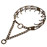 Steel Antique Copper plated Pinch Collar Steel Antique Copper plated Pinch Collar