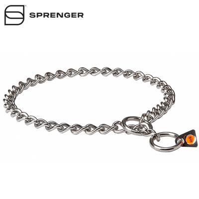 Stainless Steel Short Link Chain Collar with Round Chain - 3.0 mm