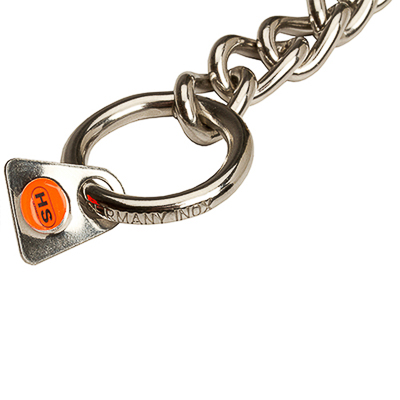 Stainless Steel Short Link Chain Collar with Round Chain - 3.0mm