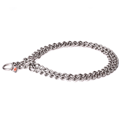Stainless Steel Twin Row Chain Collar - 3.0mm