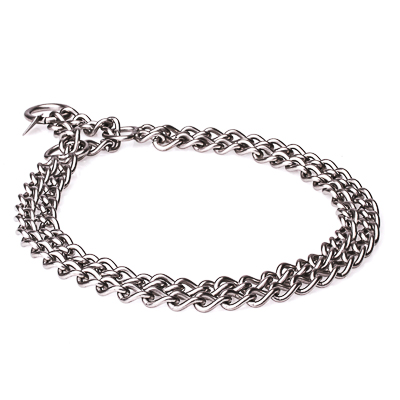 Stainless Steel Twin Row Chain Collar - 3.0mm
