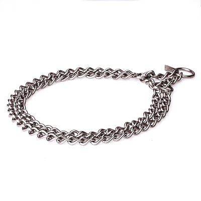 Stainless Steel Twin Row Chain Collar - 3.0mm