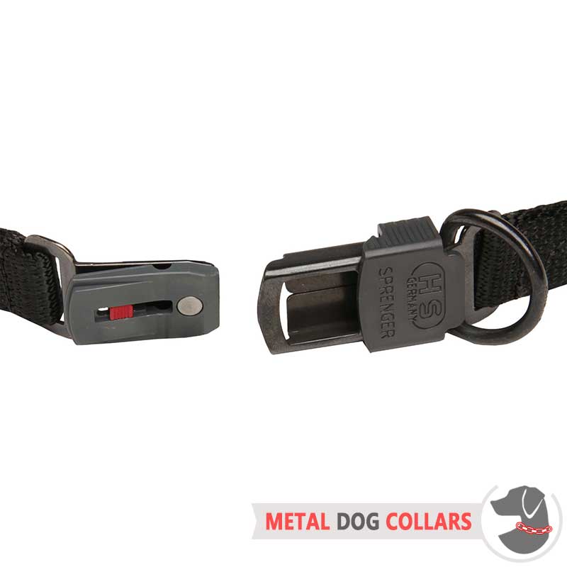 Black Stainless Steel Dog Pinch Collar with Click Lock ...