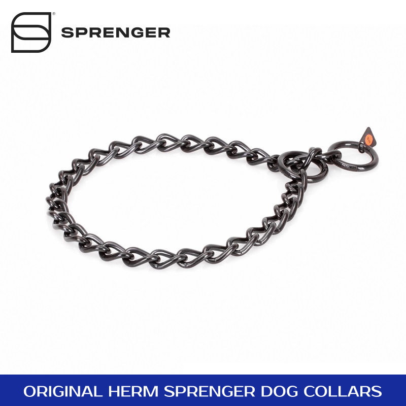 Tiasri 23mm Stainless Steel Dog Choke Collar – Heavy Duty, Adjustable, For Large Dogs