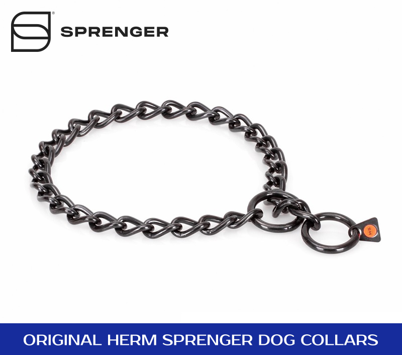 Black Stainless Steel Dog Choke Collar 1 6 inch 4.0mm wire diameter HS1031091 51381 57 Black Stainless Steel Choke Collar 4.0mm 30.99 Prong Collars Pinch Collars Dog Training Collars