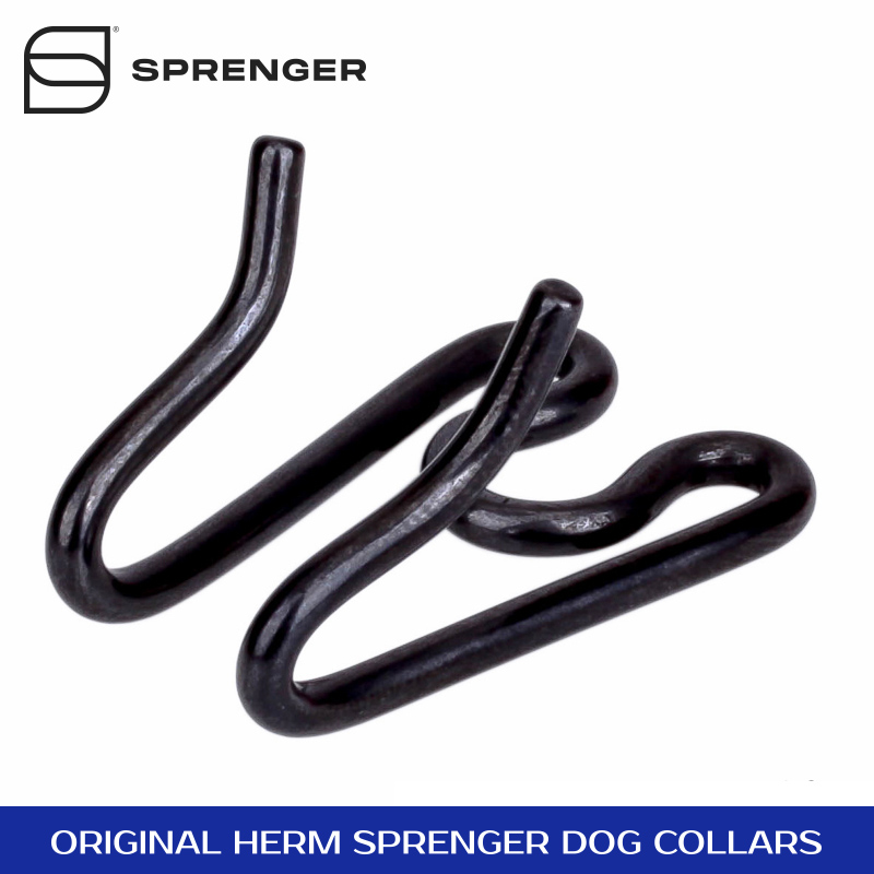 Herm Sprenger Extra Large Black Stainless Steel Pinch Training Collar 4.00 mm x
