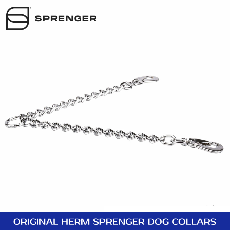 double walk chrome plated coupler leash for walking 2 dogs 4 0 mm x