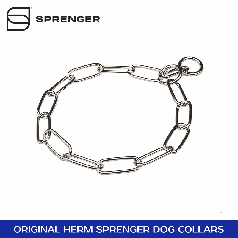 Chrome Plated Long Link Chain Collar - 4.0 mm