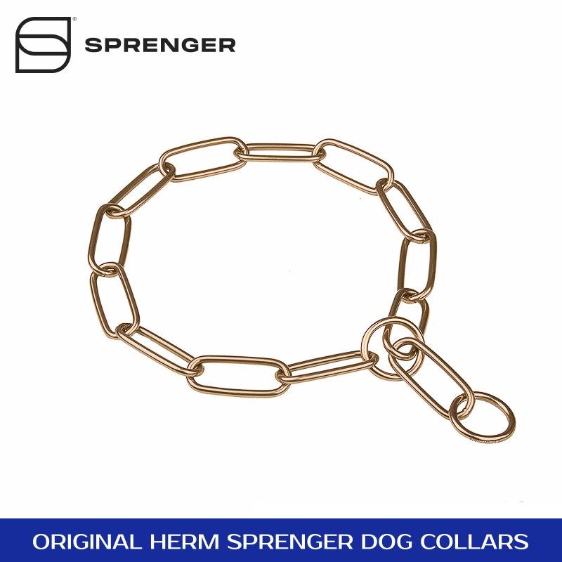 Curogan Long Link Chain Collar with Fur Saving Chain - 4.0 mm