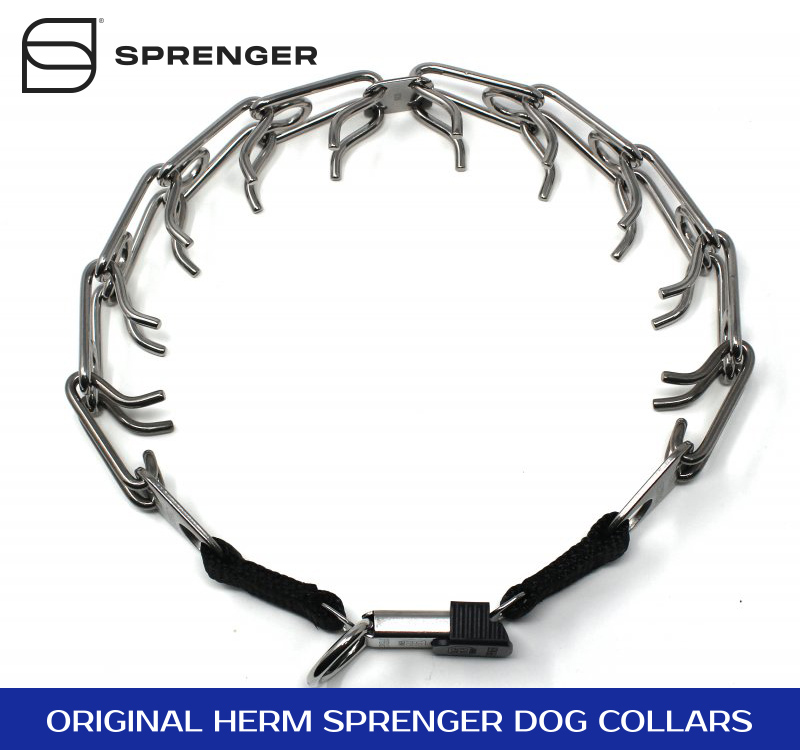 Herm Sprenger Stainless Steel Prong Collar with a Click-Lock