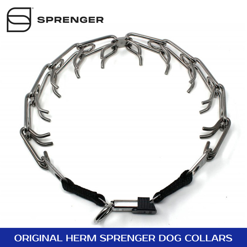 Dog Collar HS Sprenger Silver 4 mm Links Twisted (65 cm)
