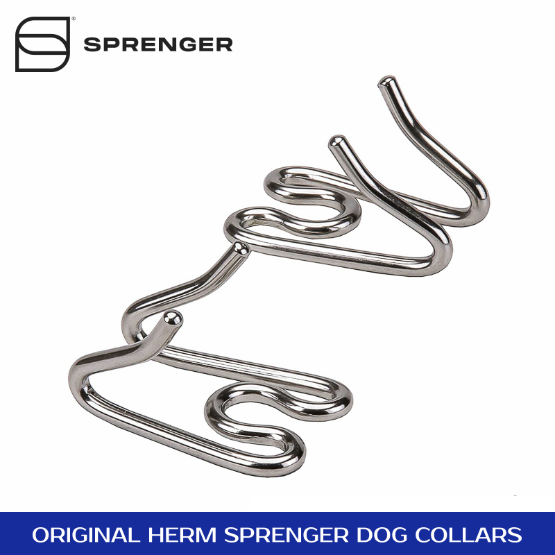 Herm Sprenger Extra Large Black Stainless Steel Pinch Training Collar 4.00 mm x