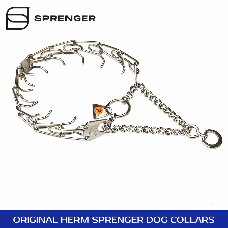 Stainless Steel Pinch Prong Collar with Swivel (2.25 mm x 16 inches) Herm Sprenger